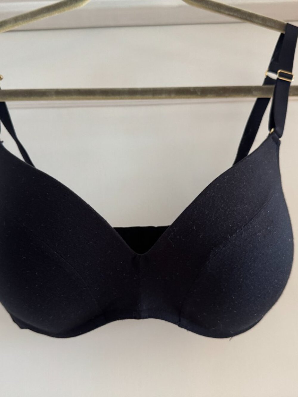 No Wire Black Push Up Bra